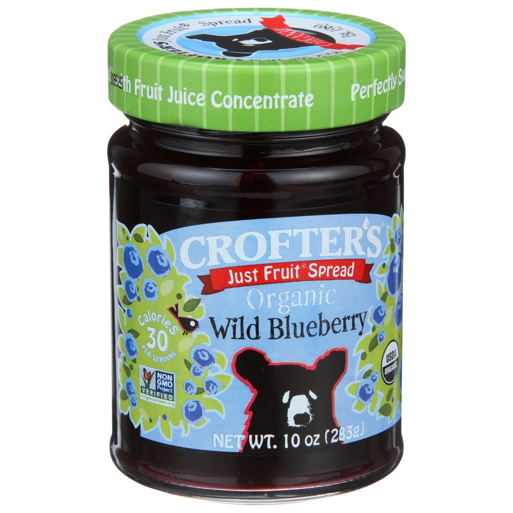 Crofters Fruit Sprd Bluebry Organic - 10 Ounce, Case of 6