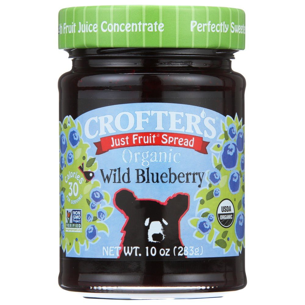 Crofters Fruit Sprd Bluebry Organic - 10 Ounce, Case of 6