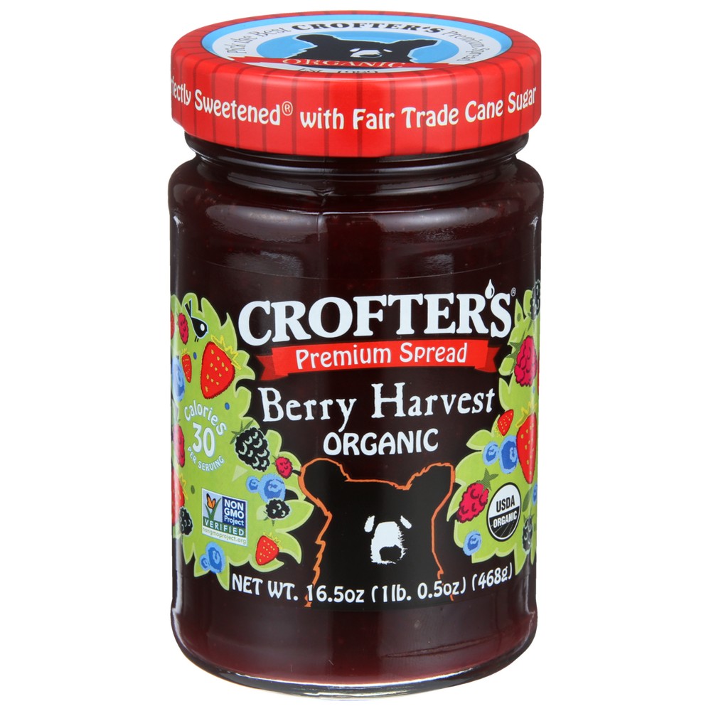 Crofters Sprd Fruit Berry Harvest - 17 Ounce, Case of 6