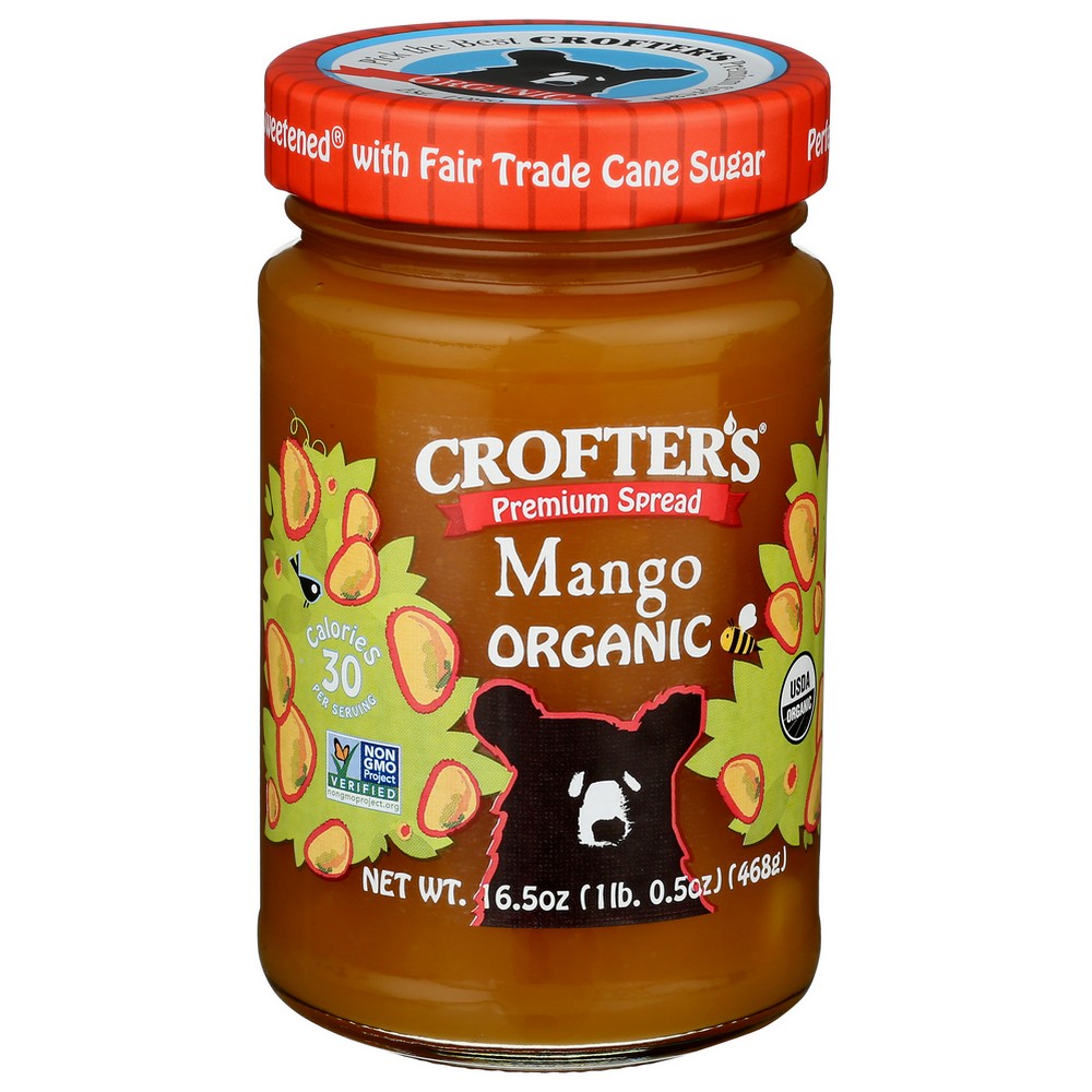 Crofters Fruit Spread Mango Premiu - 17 Ounce, Case of 6