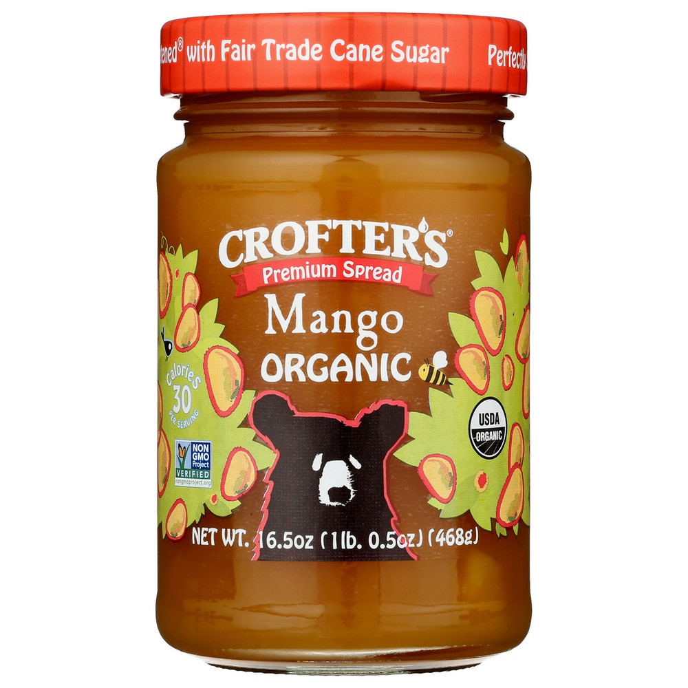Crofters Fruit Spread Mango Premiu - 17 Ounce, Case of 6
