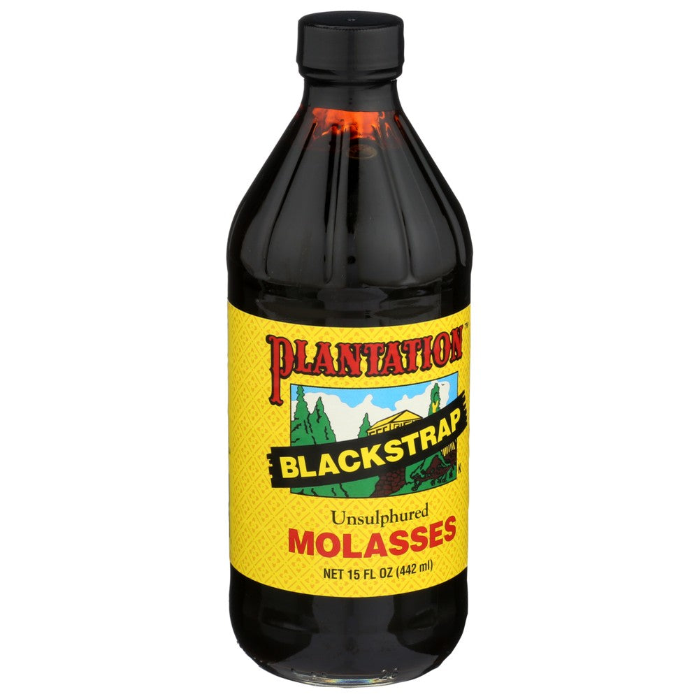Plantation Molasses Black Unslf - 15 Ounce, Case of 12