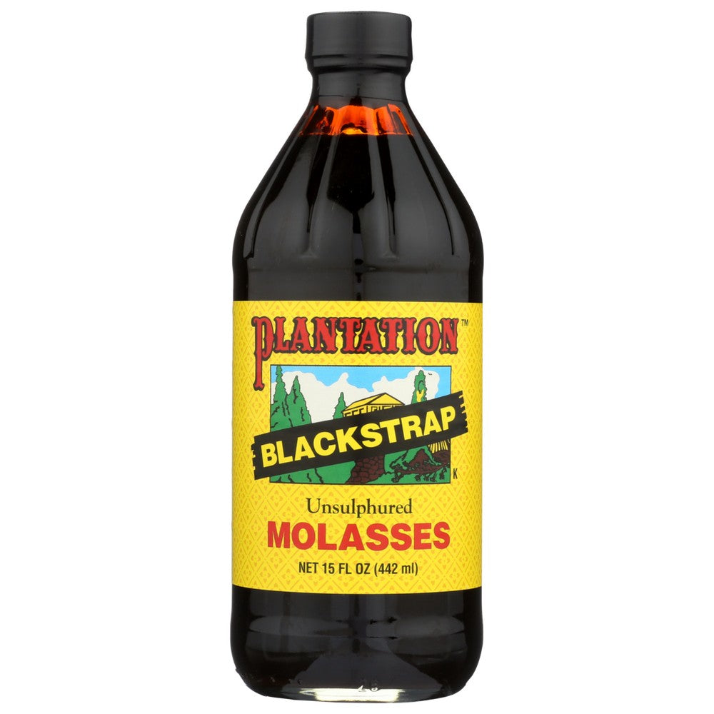 Plantation Molasses Black Unslf - 15 Ounce, Case of 12