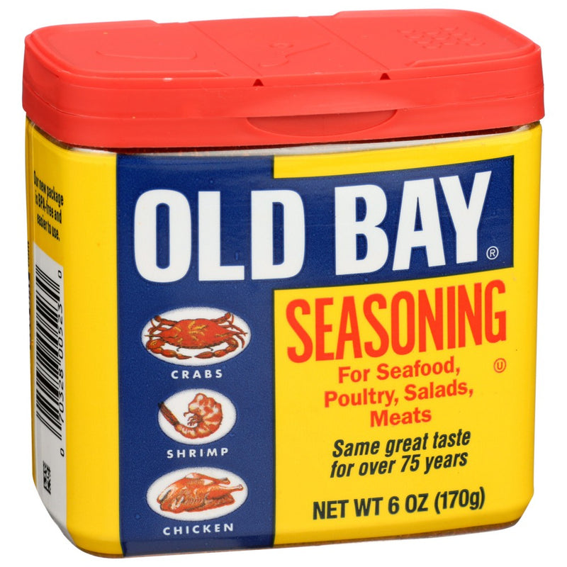 Old Bay® 10028, Old Bay Seasoning, For Seafood, Poultry, Salads, Meats, 6 Oz.,  Case of 8