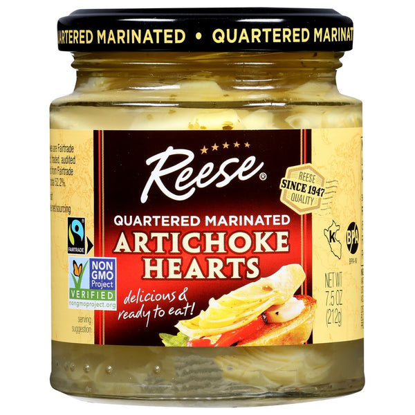 Reese® , Reese Artichoke Hearts, Quartered Marinated, 7.5 Oz.,  Case of 12