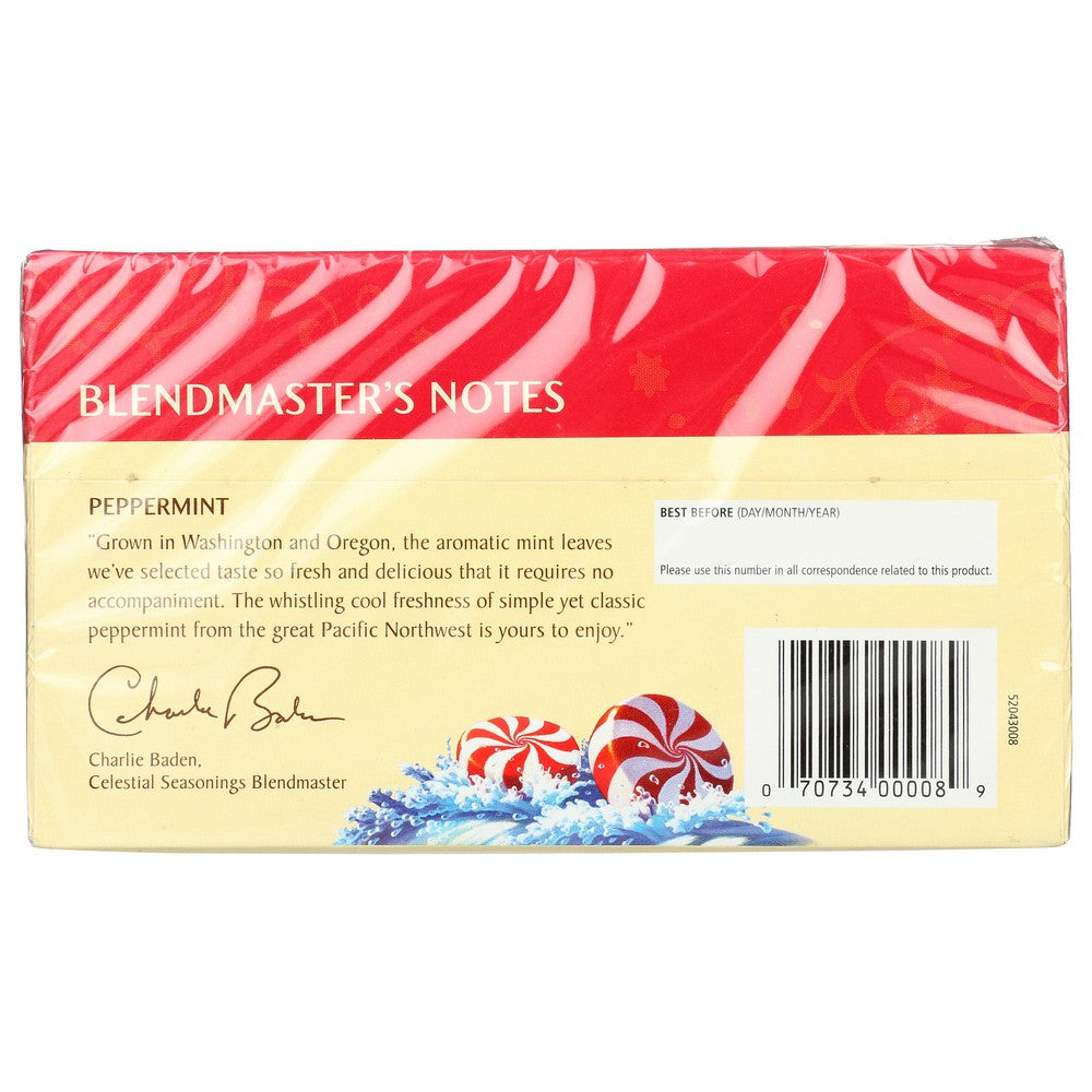 Celestial Seasonings Tea Herb Peppermint - 20 Bag, Case of 6