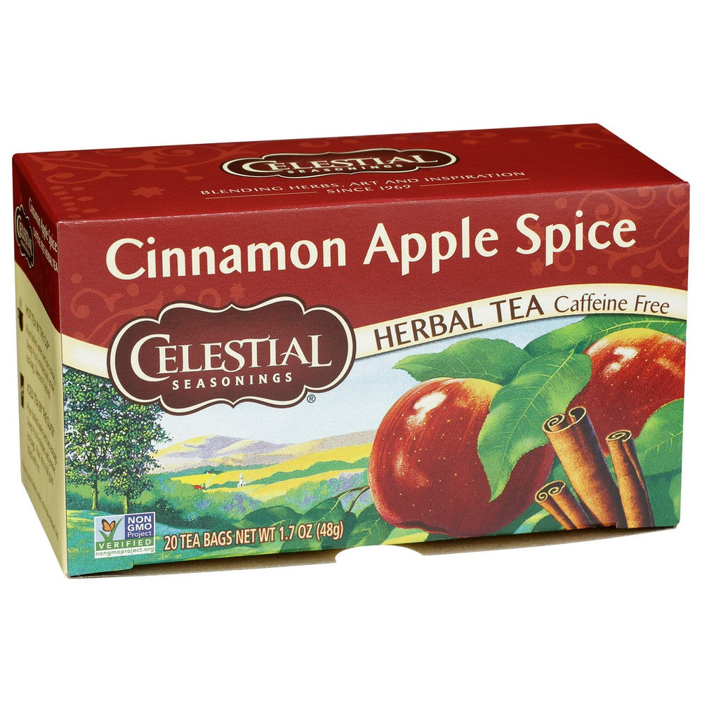 Celestial Seasonings Tea Herb Cinnamon Apple - 20 Bag, Case of 6