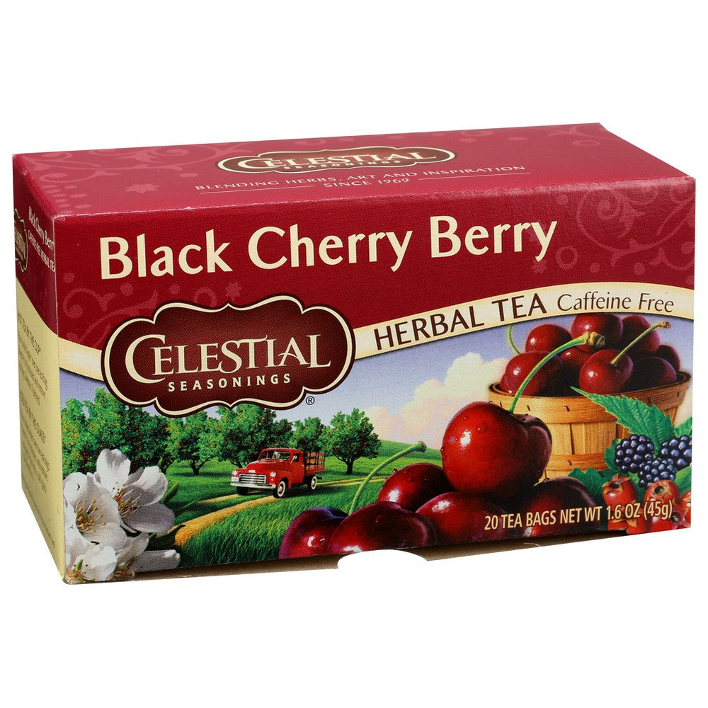 Celestial Seasonings Tea Herb Black Cherry Be - 20 Bag, Case of 6
