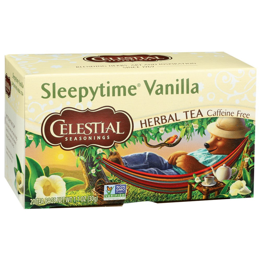 Celestial Seasonings Tea Herb Sleepytime Vanla - 20 Bag, Case of 6