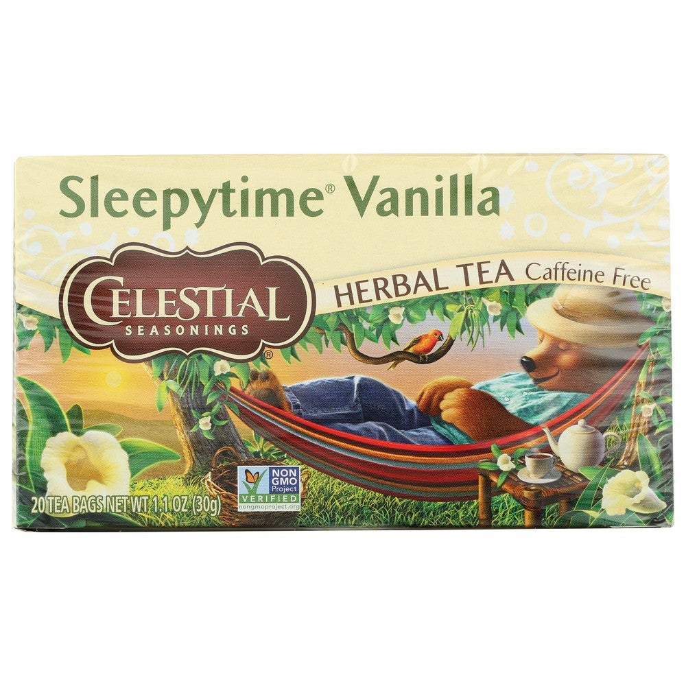 Celestial Seasonings Tea Herb Sleepytime Vanla - 20 Bag, Case of 6