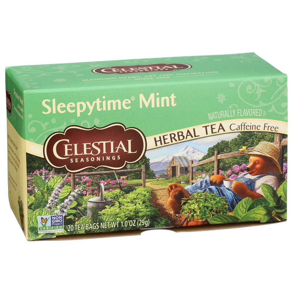 Celestial Seasonings Tea Herb Sleepytime Mint - 20 Bag, Case of 6