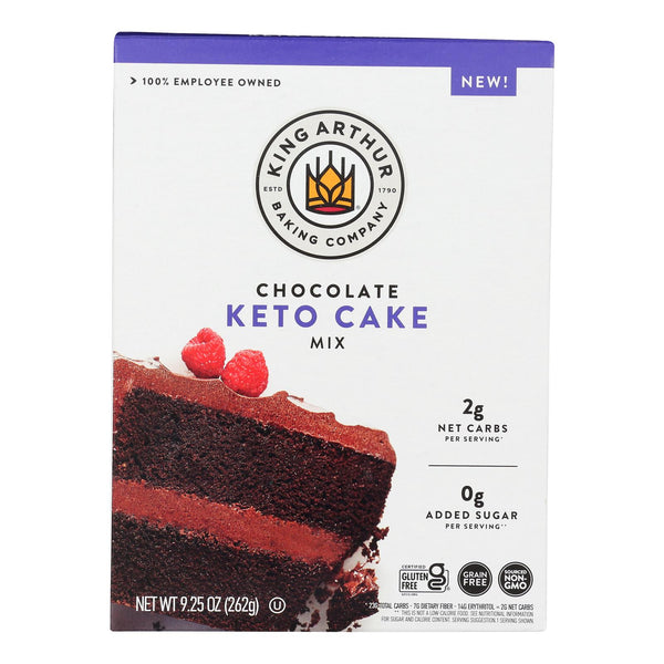 King Arthur Baking Company - Mix Chocolate Cake Keto - Case of 8-9.25 Ounce