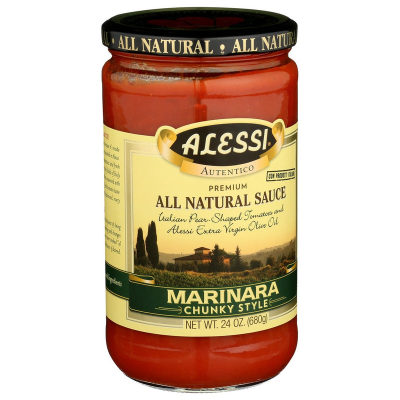 Alessi ,  Sauce Marinara Chunky 24 Ounce,  Case of 6