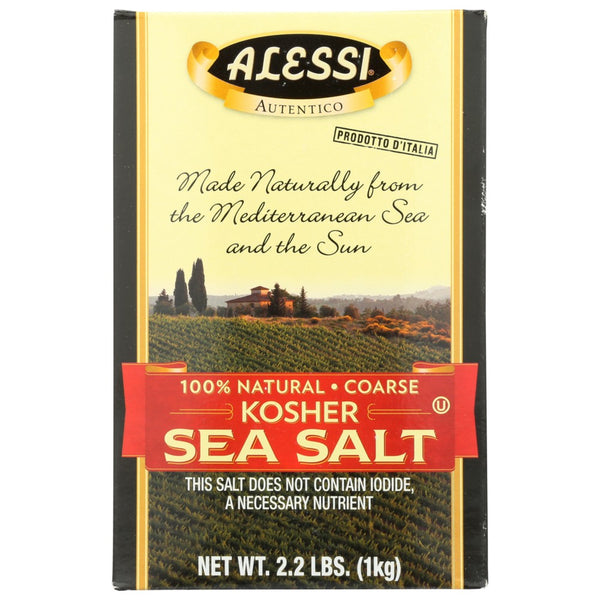 Alessi 1217, Kosher Sea Salt 2.2 Pound,  Case of 6