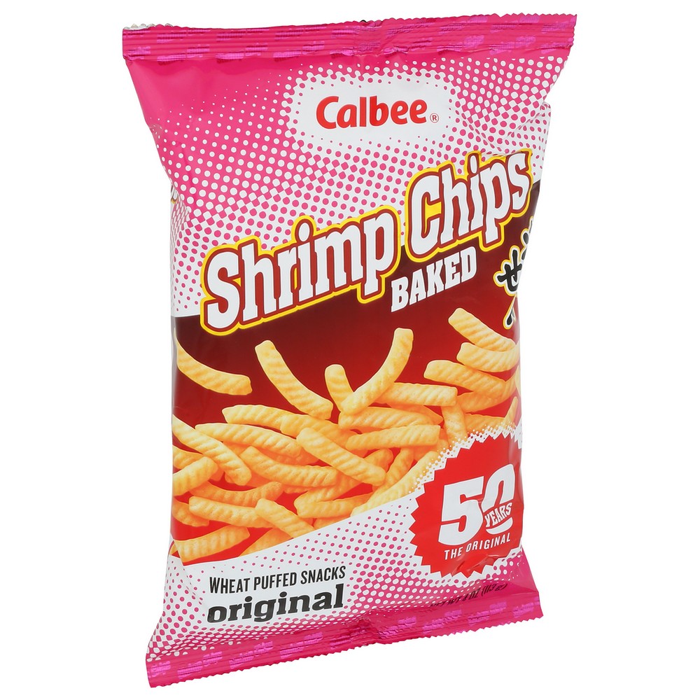 Calbee Chip Shrimp Original - 4 Ounce, Case of 6