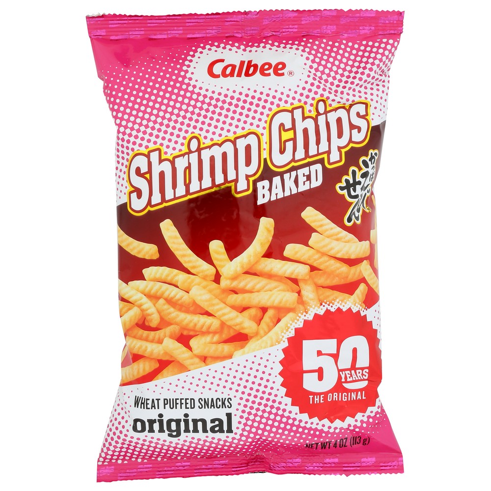Calbee Chip Shrimp Original - 4 Ounce, Case of 6