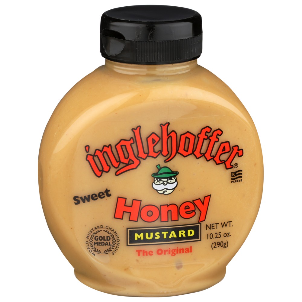 Inglehoffer Mustard Squeeze Honey - 10 Ounce, Case of 6