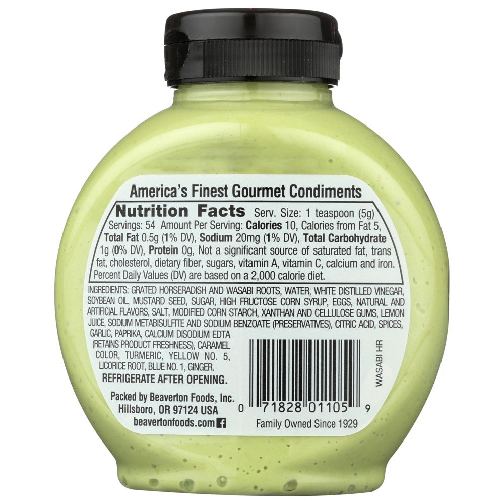 Inglehoffer Horseradish Squeeze Wasabi - 10 Ounce, Case of 6