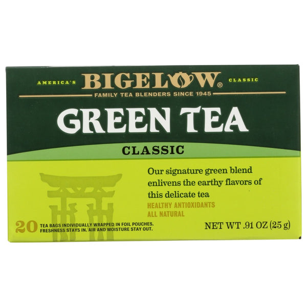 Bigelow 00847, Bigelow Tea Premium Tea Classic, Green Tea, 20 Tea Bags,  Case of 6