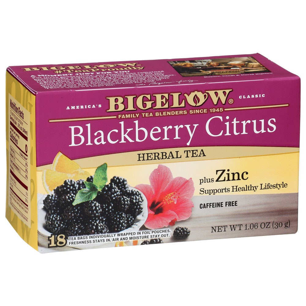 Bigelow Tea Blkbry Citrus 18bg - 1 Ounce, Case of 6
