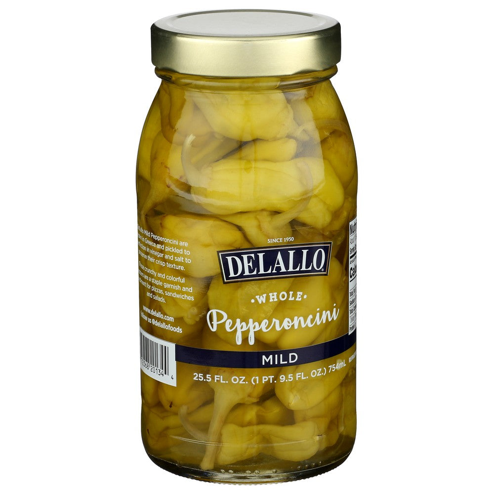 Delallo Pepperoncini Mild - 26 Ounce, Case of 6