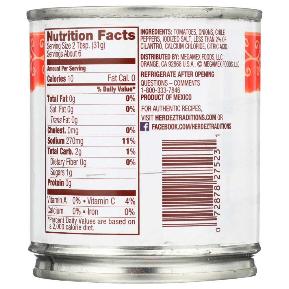 Herdez Salsa Casera Rd - 7 Ounce, Case of 12