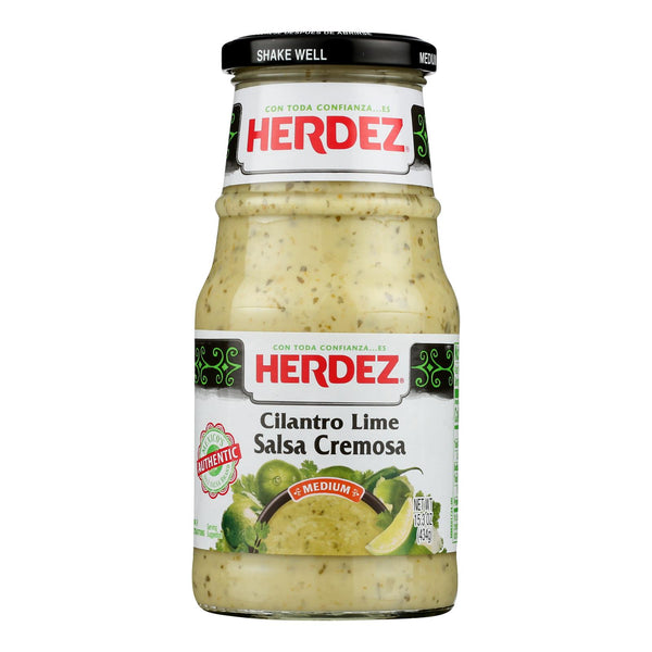 Herdez - Salsa Lime Cilantro Cream - Case of 6-15.3 Ounce
