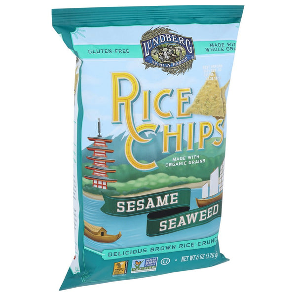 Lundberg Family Farms® F11090, Sesame Seaweed Rice Chips 6 Ounce,  Case of 12