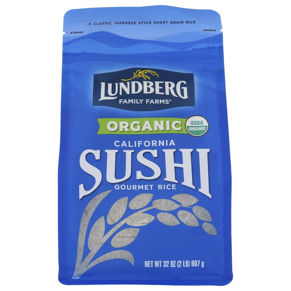 Lundberg Rice Sushi Short Grn Organic Gf - 32 Ounce,  Case of 6