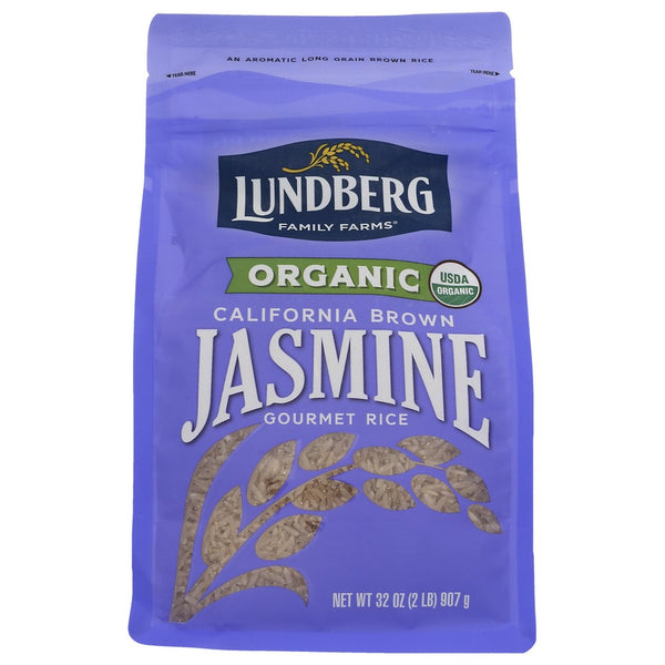 Lundberg Rice Brown Jasmine Organic - 32 Ounce,  Case of 6