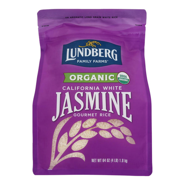 Lundberg Family Farms - Rice White Jasmine - Case of 6-4 LB