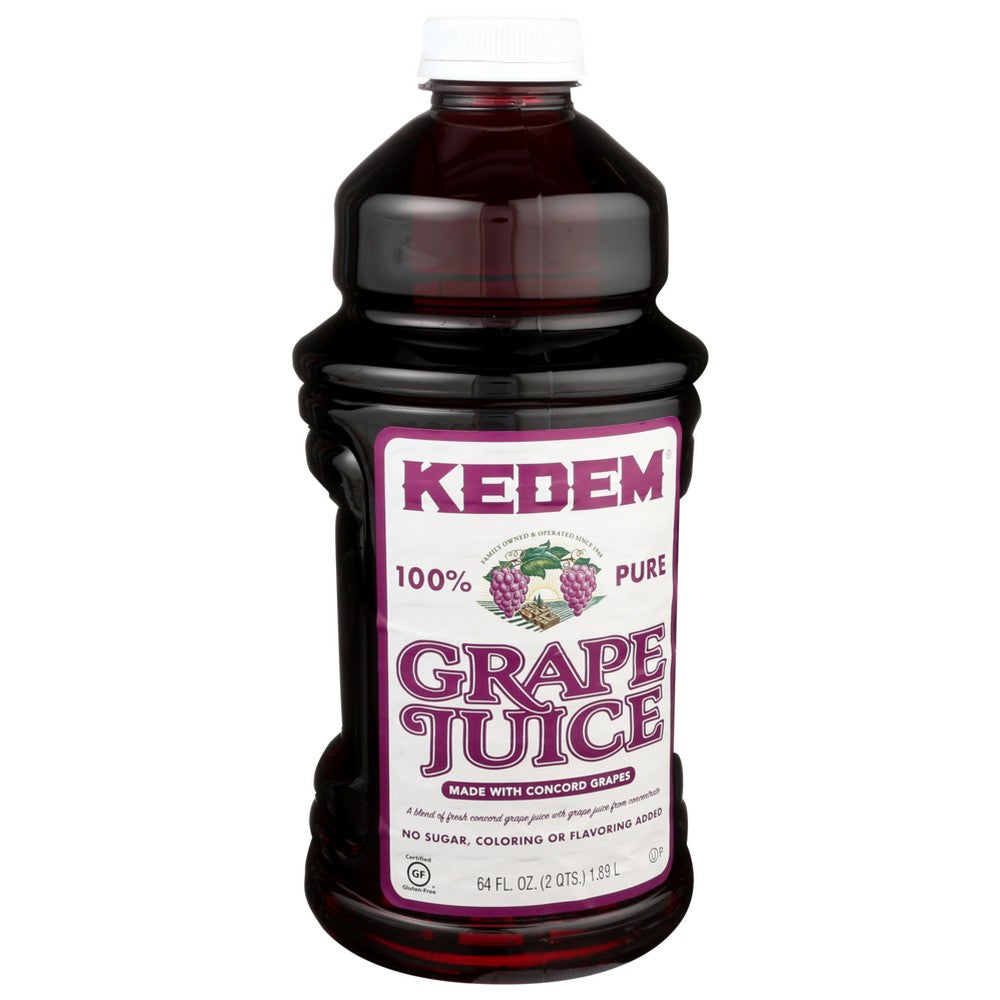 Kedem Juice Grape Concord - 64 Fluid Ounce, Case of 8