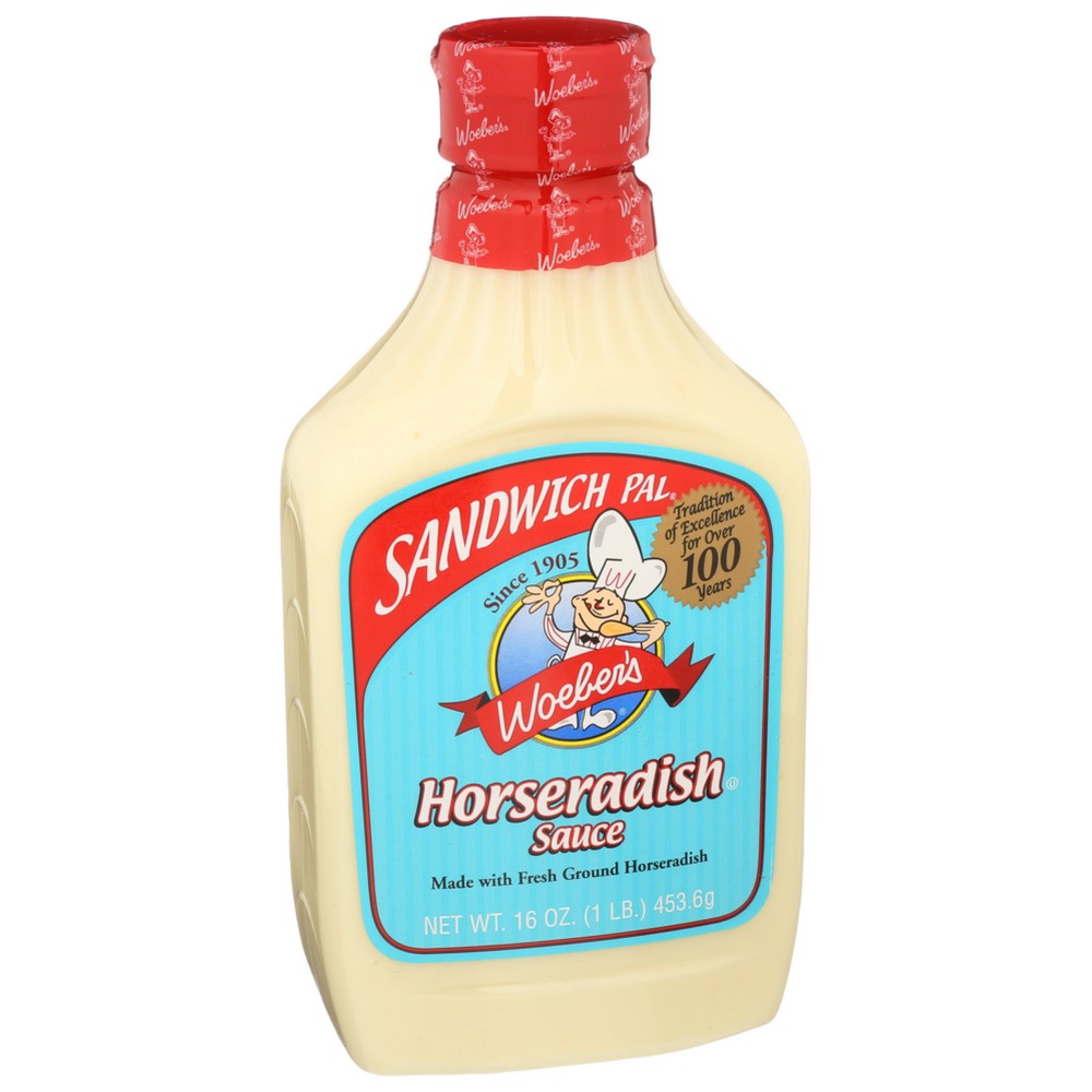 Woeber Sauce Sndwch Pal Horseradish - 16 Ounce, Case of 6