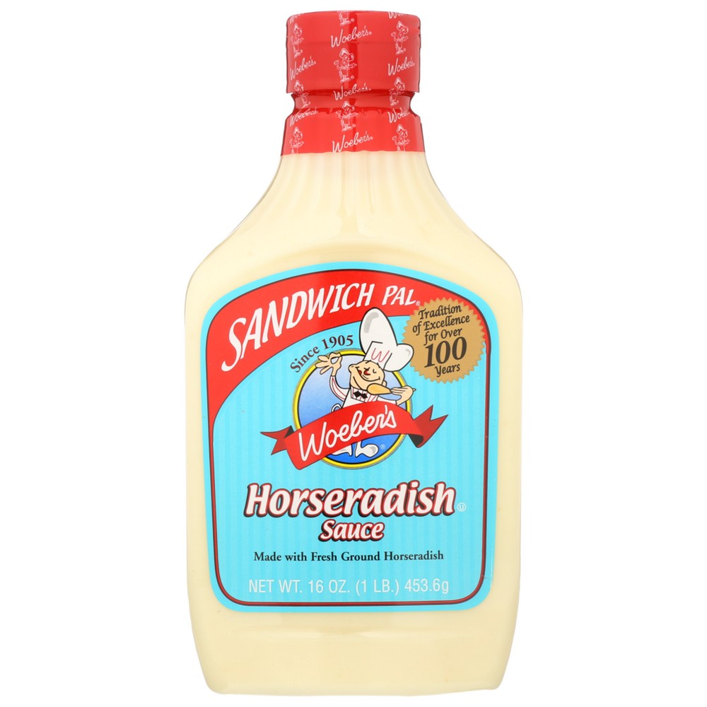 Woeber Sauce Sndwch Pal Horseradish - 16 Ounce, Case of 6