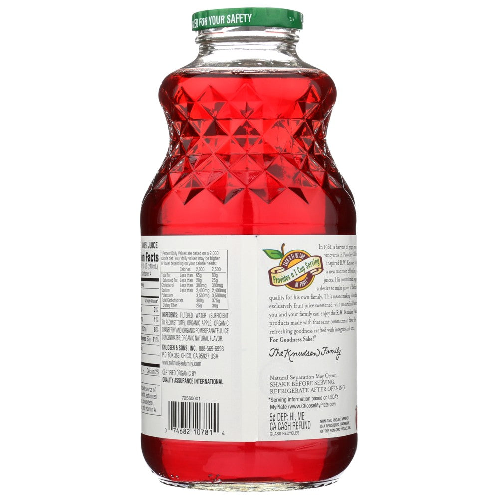 Knudsen Juice Crnbry Pmgrnt - 32 Fluid Ounce, Case of 6