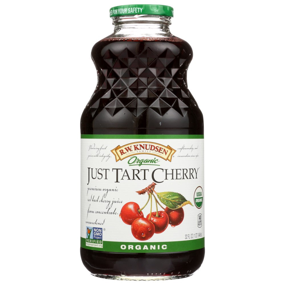 Knudsen Juice Just Tart Cherry Organic - 32 Fluid Ounce, Case of 6
