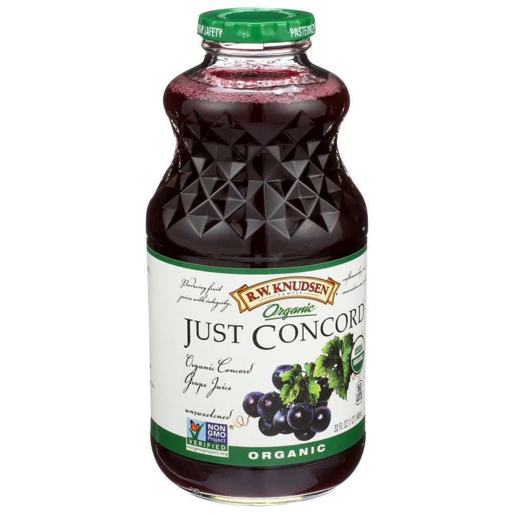 Knudsen Juice Just Grape Concrd - 32 Fluid Ounce, Case of 6