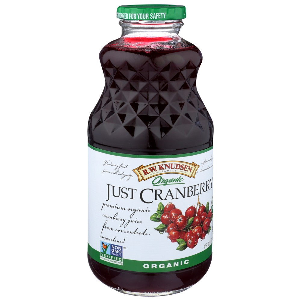 Knudsen Juice Just Cranbry Organic - 32 Fluid Ounce, Case of 6