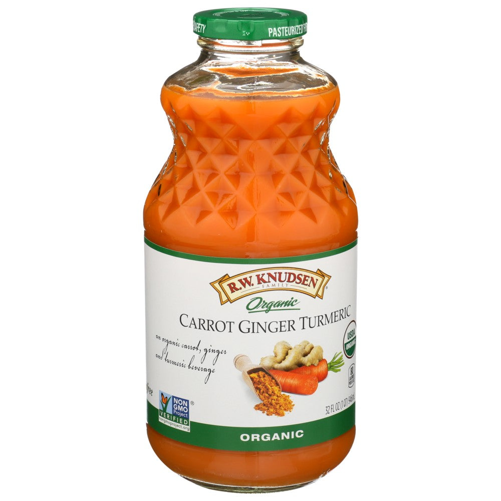 Knudsen Juice Tmrc Gngr Crrt Organic - 32 Fluid Ounce, Case of 6
