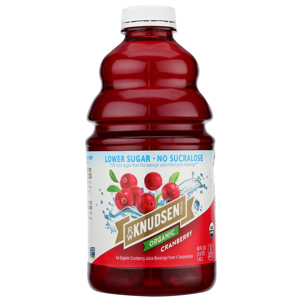 Knudsen Juice Cranberry Ls Organic - 48 Fluid Ounce, Case of 8