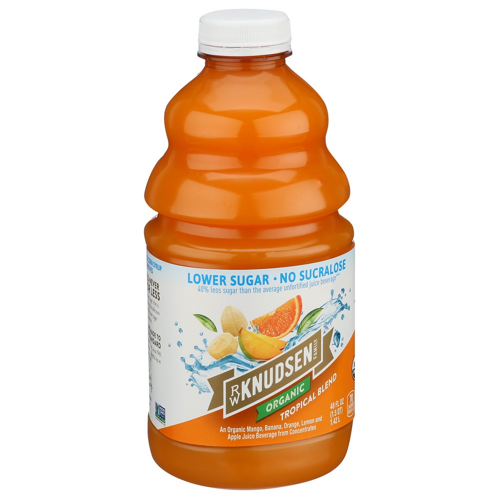 Knudsen Juice Trop Blend Ls Organic - 48 Fluid Ounce, Case of 8
