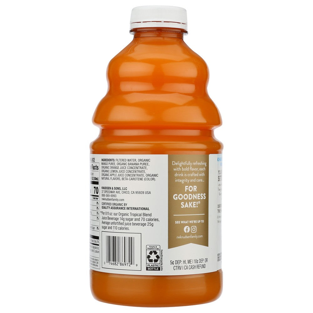 Knudsen Juice Trop Blend Ls Organic - 48 Fluid Ounce, Case of 8