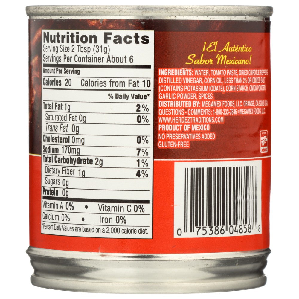 Embasa Pepper Chipotle - 7 Ounce, Case of 12