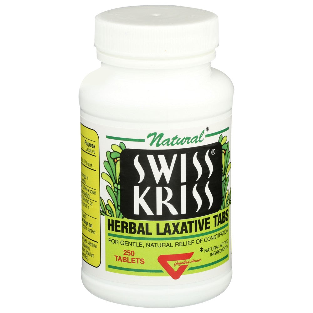 Swiss Kriss Laxative Hrbl - 250 Tablet, Case of 3