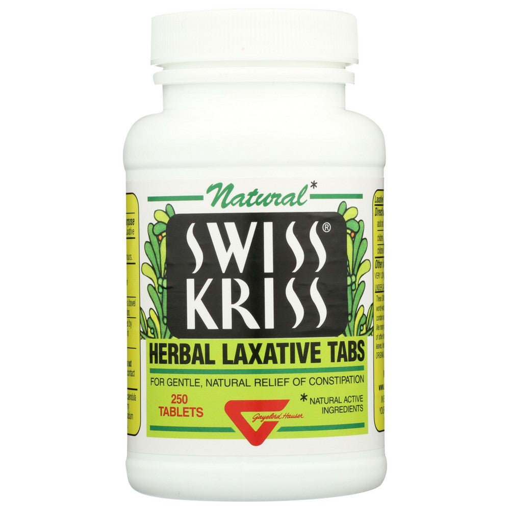 Swiss Kriss Laxative Hrbl - 250 Tablet, Case of 3