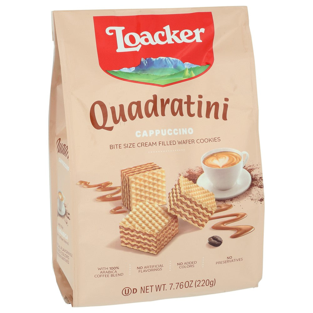 Loacker Wafer Qudrtni Capcno 220g - 8 Ounce, Case of 6