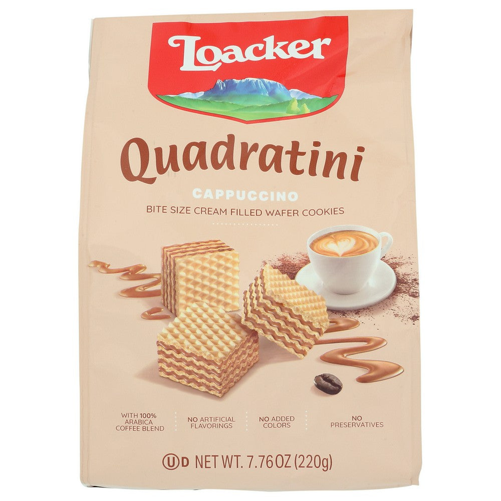Loacker Wafer Qudrtni Capcno 220g - 8 Ounce, Case of 6