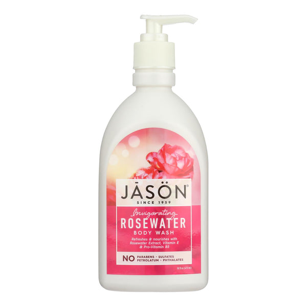 Jason Natural Products - Body Wash Rosewater - 1 Each-16 Fluid Ounce