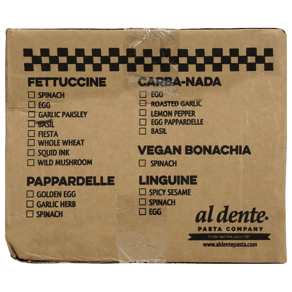 Al Dente Pasta Fttccne Basil - 12 Ounce, Case of 6