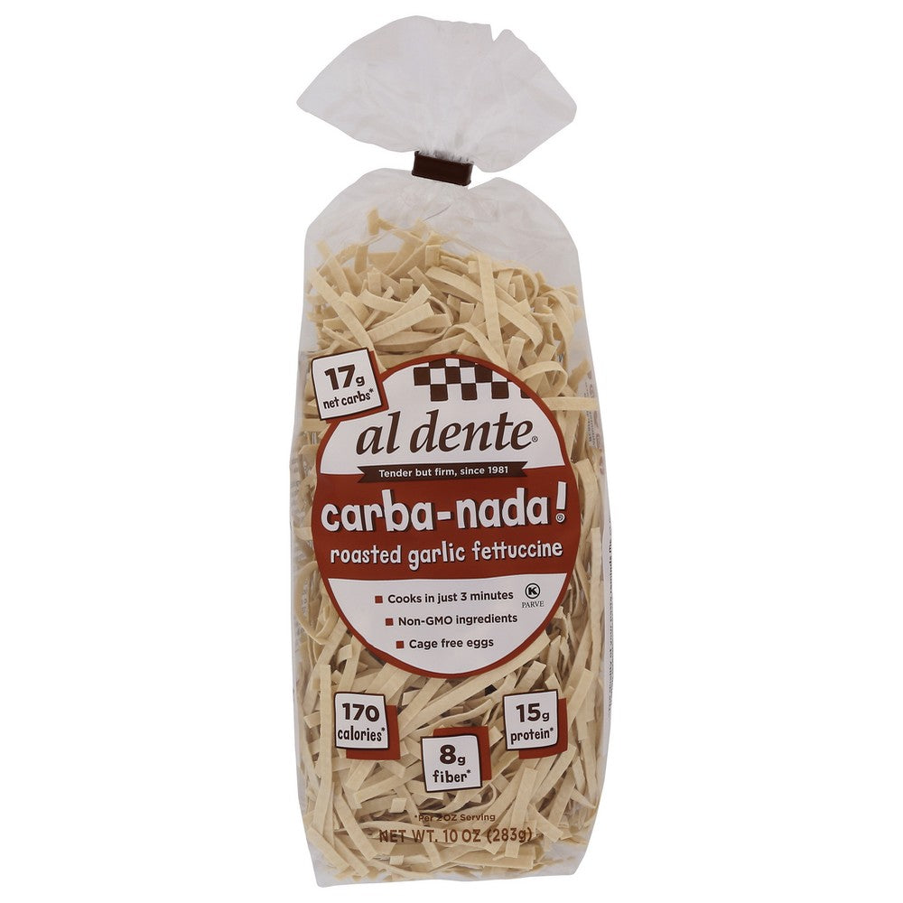 Al Dente Pasta Fttccne Lc Roasted Garlic - 10 Ounce, Case of 6